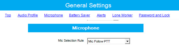 DP3400 settings info